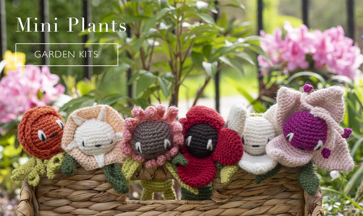 mini plants flowers garden new patterns crochet
